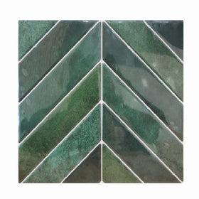 Crédence Cuisine – Sticker Carrelage Vinyle Zellige Vert Foncé