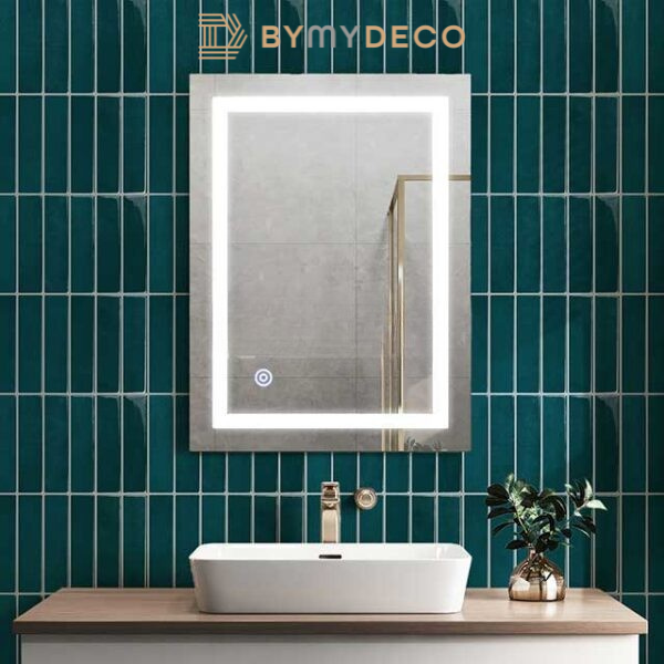 Sticker Carrelage Vinyle Vertical Turquoise posé salle de bain